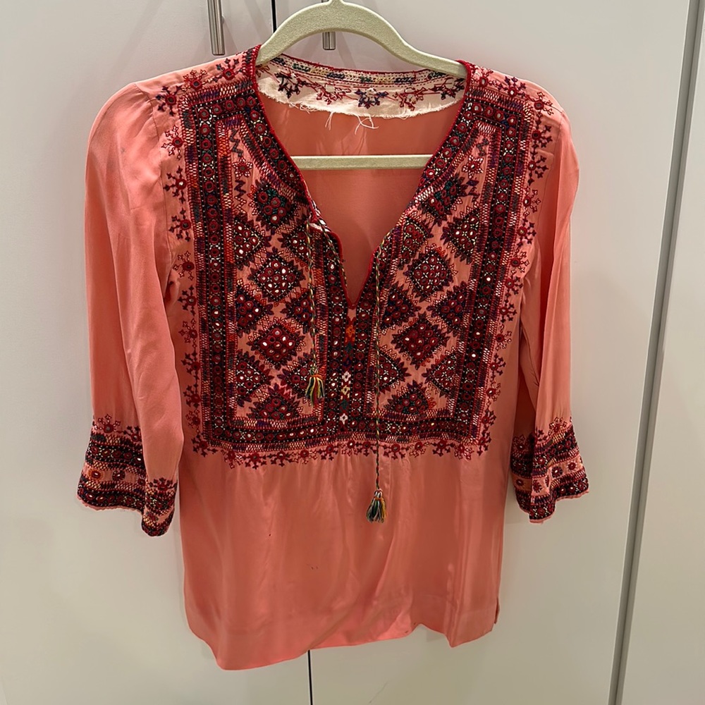 Vintage embroidered long sleeve